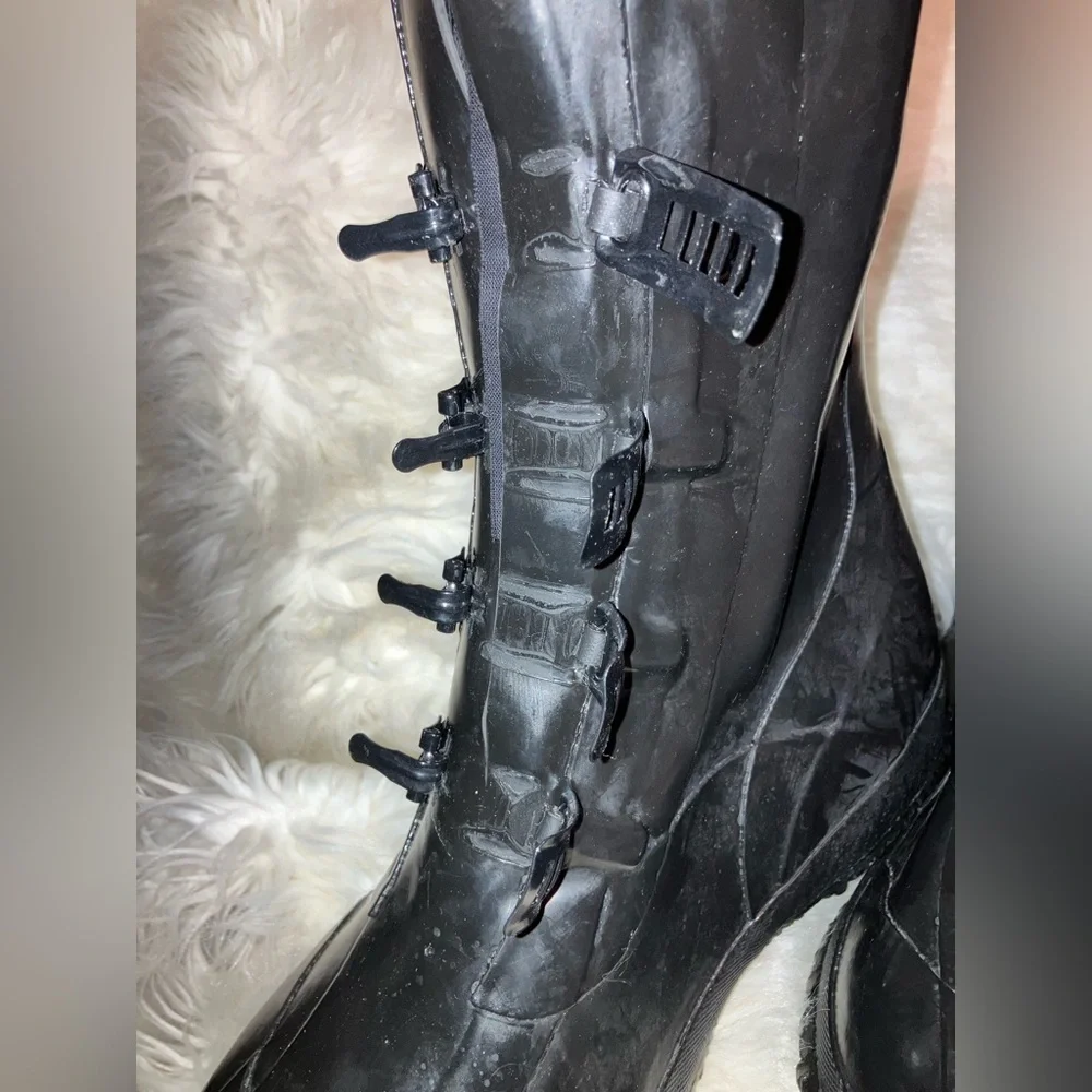 1950's Vintage Unisex Black Galoshes